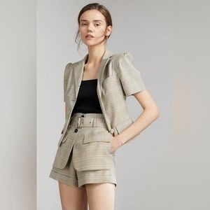 J.ing Nadia Curtain plaid shorts